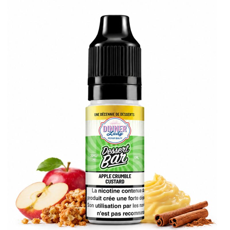 Apple Crumble Custard Salt 10ml Dessert Bar