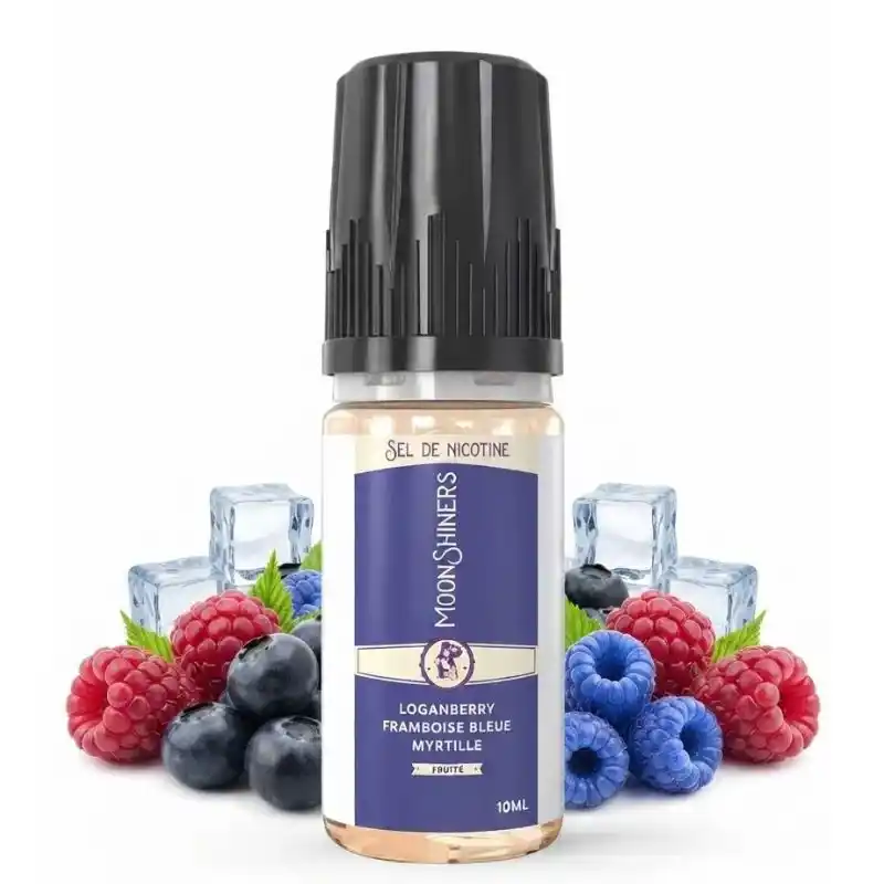 Loganberry Framboise bleue Myrtille Salt 10ml Moonshiners