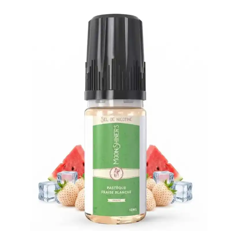 Pastèque Fraise Blanche Salt 10ml Moonshiners