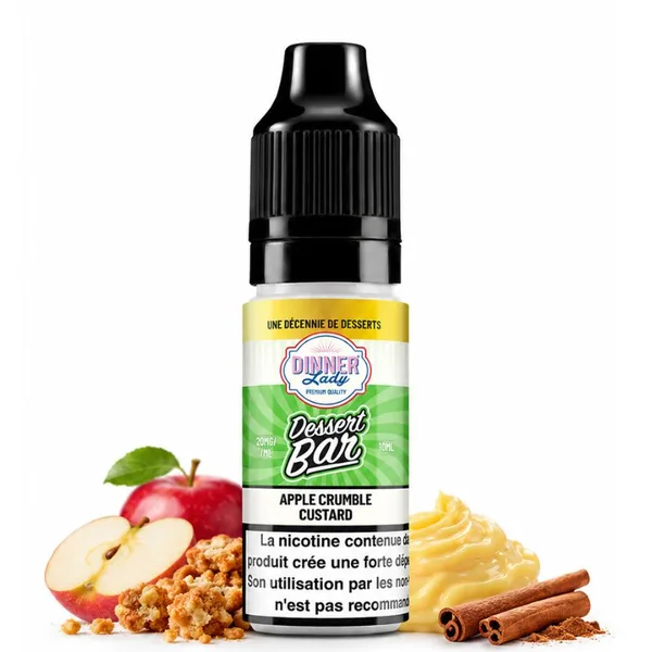Apple Crumble Custard Salt 10ml Dessert Bar