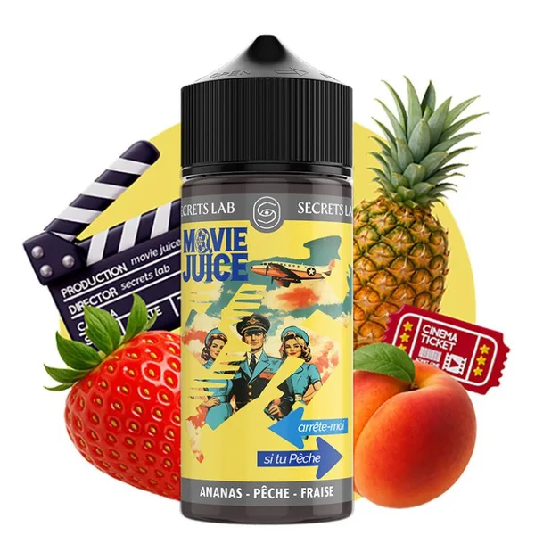Arrête moi si tu Pêche 100ml Movie Juice